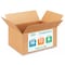 Idl Packaging 16 in x 12 in x 8 in Shipping Box, Kraft, Corrugate, Single Wall, 200#, 25 PK B-16128-25 - alternate 1